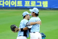 [포토] '박준순과 환상의 콜라보' 박찬호