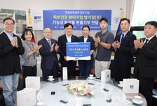 창업 인프라 보답...방기정㈜, 순천향대에 5000만원 상당 화장품 기부