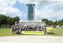 폭염 뚫고 120km 전원 완주...대구대, 70주년 국토대장정 마쳐