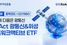 'KoAct 광통신&위성네트워크액티브' ETF, 14일 상장