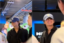 '마약 투약' 유아인, 근황 포착…'호프' VIP 시사회서 환한 미소
