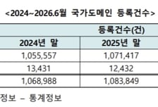 'KR' 등 대한민국 국가도메인 등록 건수, 110만건대 회복…"AI 덕분"
