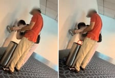 "공항 대기실에 대변 냄새가"…쓰레기통에 아이 용변 보게 한 부모 '시끌'