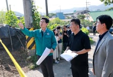 수해 현장 달려간 이상일 용인시장 "재난 대비 더 철저히"