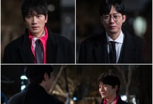 '아파트' 지성 VS 박병은, 암흑 속 살벌한 악수 현장 포착