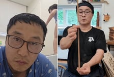 '재혼' 김병만, 수척해진 근황…고통 섞인 신음에 누리꾼 "행복해 보여"