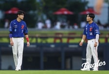 '달감독 기막힌 용병술', 그래도 다시 '1재원-9우준' 복귀... 한화 라인업 '데이터를 보니...' [광주 현장]
