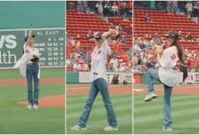 하지원, 한국 배우 최초로 MLB 팬웨이 파크 시구 성료