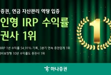 하나증권, 개인형 퇴직연금 1년 수익률 54%…업계 1위