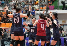 '강소휘 16점 폭발 여자배구, 인도네시아 3-1 제압 "블로킹 17개, 높이서 끝냈다"... 평가전 2연승 질주