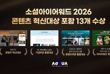 [더벨]애드쿠아인터렉티브, ‘소셜아이어워드 2026’ 수상
