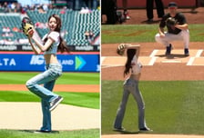장원영, '개미허리' 뽐낸 MLB 뉴욕 메츠 시구…경기는 8-3 승리