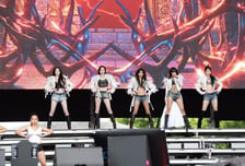 [더벨]큐브엔터, 아이들 '롤라팔루자' 공연 성료