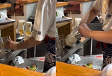 "일본 여행 시 주의"…후쿠오카 식당, 물로만 대충 설거지 논란[영상]