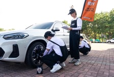 피서객 차 앞에 멈춘 '타이어보이' 무슨 일?[르포]