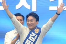 김민석, 호남딛고 '과반 1위' 질주…박선원도 최민희 꺾고 '누계 1위'