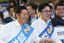 [속보]김민석, 단순 누계 49.9% 1위…정청래 41.5%