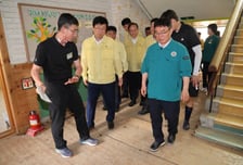최교진 장관·권순기 교육감 거제 수해 학교 복구·지원 총력