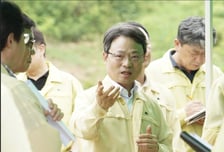 박은식 산림청장, 정읍 소나무재선충병 수종전환 방제사업지 현장 점검