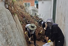 경남도의회 상임위 통영·거제 피해복구에 구슬땀