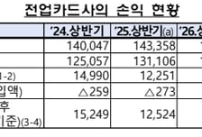 카드사 상반기 순익 1.3조…카드론 이용액 21% 급증