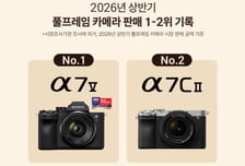 10대 중 4대는 소니…국내 풀프레임 미러리스 13년 연속 1위