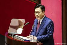 첫 교섭단체 연설서 '이재명 정부' 정조준…정점식, '대여 전면전' 선언