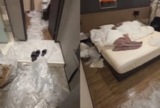 "숙박업 3년차, 이런 진상은 처음"...쓰레기 내던지고 침대에 소변 테러