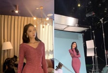 "얼굴 폈네"...'재혼' 오윤아, 초밀착 원피스 입고 근황