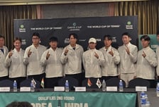 "더 파워풀하게 하겠다" 韓 테니스, 느린 코트 정면돌파... 권순우·정현복식까지 '공격' 강조 [데이비스컵 현장]