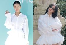 수지 입은 '파격' 미니드레스…송혜교와 비교해보니