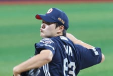 [포토] 김택연, 이래 봬도 국대 클로저