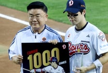 [포토] 조수행, 1000 경기 출장
