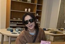 손예진, 4세 아들이 찍어준 사진 속 '엄마 미소'