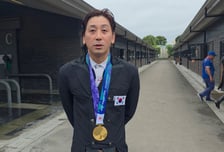 "최순실 국정농단 이후 많이 어렵다" AG 승마 금메달 딴 남동헌 호소 "선수들 여전히 열심히 하고 있다" [아이치 나고야 AG]