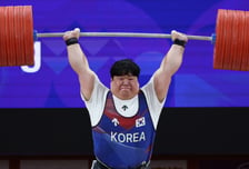 송영환, 남자 110㎏ 이상급 4위…한국 역도, 은 1개로 마감