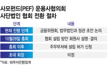 PEF협의회, 금융당국와 협회 정관 논의…내달 現회장 퇴임