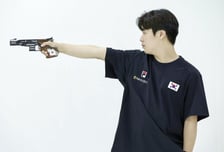 한국 사격, 남자 25m 속사권총 단체전 금메달… 12년 만에 정상 탈환