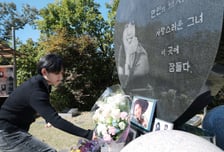 故최진실 18주기…아들 환희, 팬들과 함께 묘소에