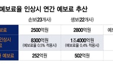 [단독]예보료율 인상시 손보 5800억, 생보 1.1조 예보료 더 낸다