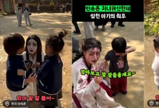 귀신 앞에서 눈물 폭발 "말 잘 들을게요"...민속촌 훈육 영상 화제
