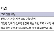 배터리 제조사만 ESS?..전력기기·태양광·자원순환도 가세