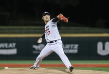 'LG의 여전한 관심' 오카다 151㎞ 쾅! 울산 웨일즈, 삼성도 꺾었다→3승 1무로 Fall League 선두 질주