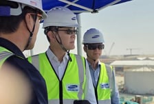 중동 전쟁에도 UAE 간 이재용 회장…삼성물산 건설현장 임직원 격려