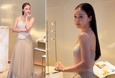 "살쪘나" 김태희, 드레스 핏 논란 잠재운 현장 사진