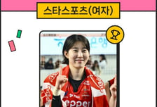 '안세영-신유빈도 압도' 박정아, 스타랭킹 스타스포츠 여자 36주째 정상 질주