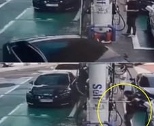 [더영상]"동생 죽을 뻔" 주유건 꽂고 '쌩'…3m 악어가 美가정집 수영장에