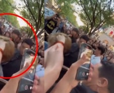 [더영상] 日서 머리채 잡힌 BTS 뷔…일회용컵 제지당하자 머그잔 난동