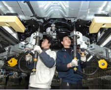 기아차 중국 제2공장 '최첨단 경연장'