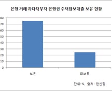 과다채무자 75.2%, 은행서 주택담보대출